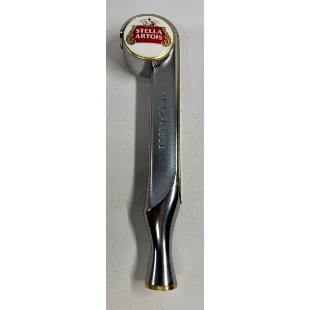 Stella Artois Premium Lager Beer Tap Handle 13"  Belgium Silver